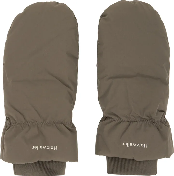 Holzweiler Taupe Down Slogen Bubble Gloves