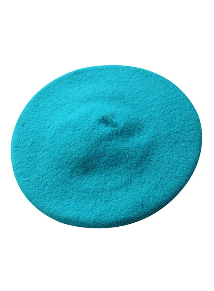 French Style Beret Artist Cap Peacock Blue