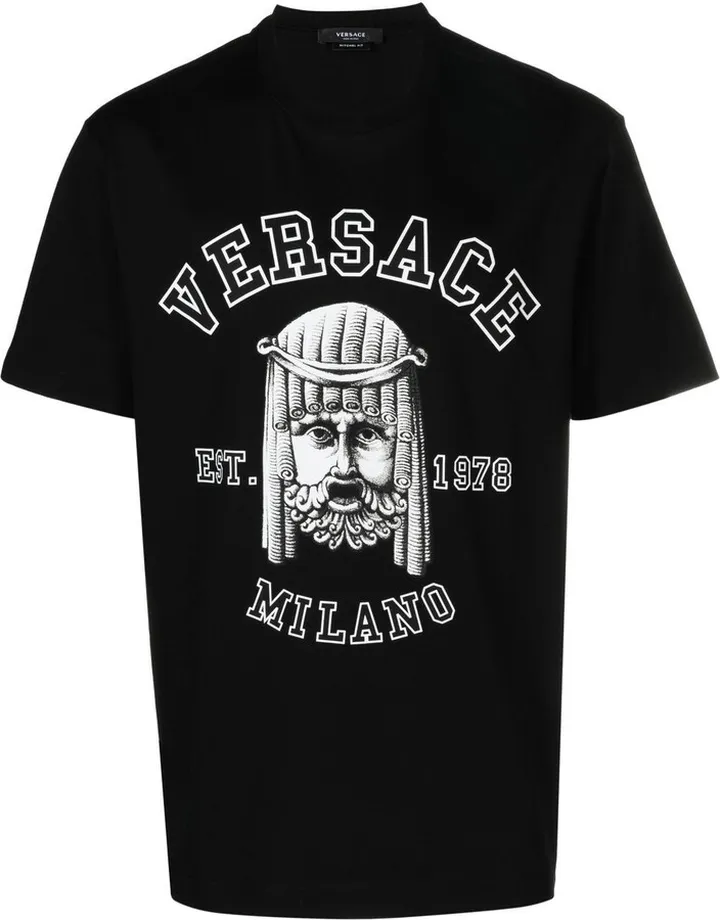 logo-print detail T-shirt