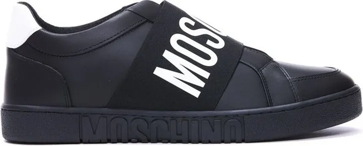 Moschino Logo Printed Slip On Sneakers