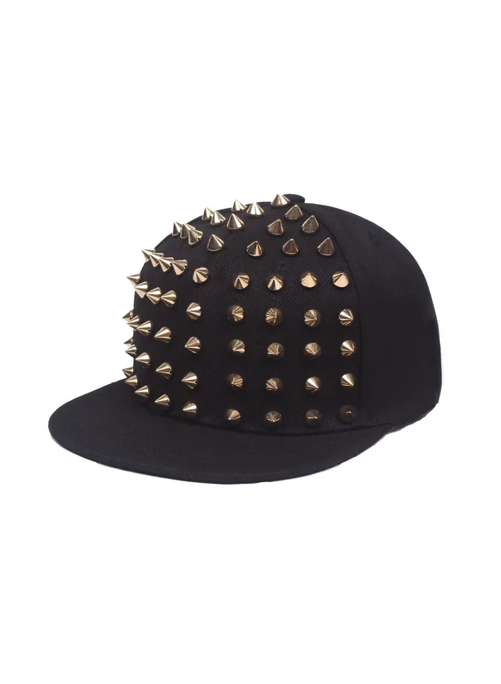 Men/Women Nail Hat Hip-hop Hat Golden Nail