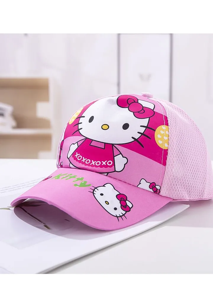 Hello Kitty Hats For Kids Outdoor Cartoon Adjustable Sunnet Hats