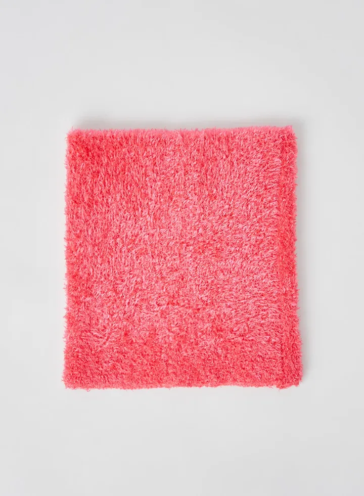 Fluffy Snood Scarves Pink