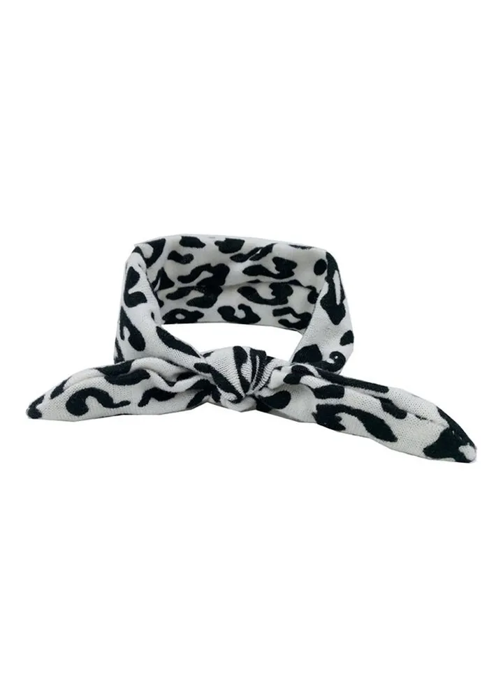 Boutique Stretch Headband Black/White