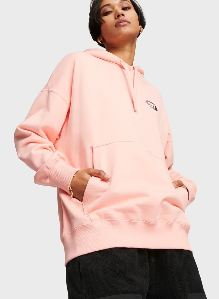 Downtown Oversized Graphic Hoodie