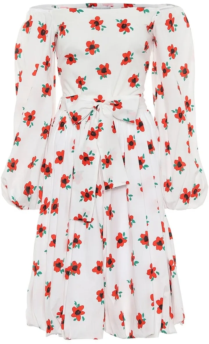 Bea floral cotton midi dress