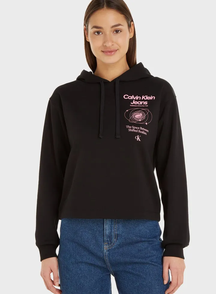 Graphic Knitted Hoodie
