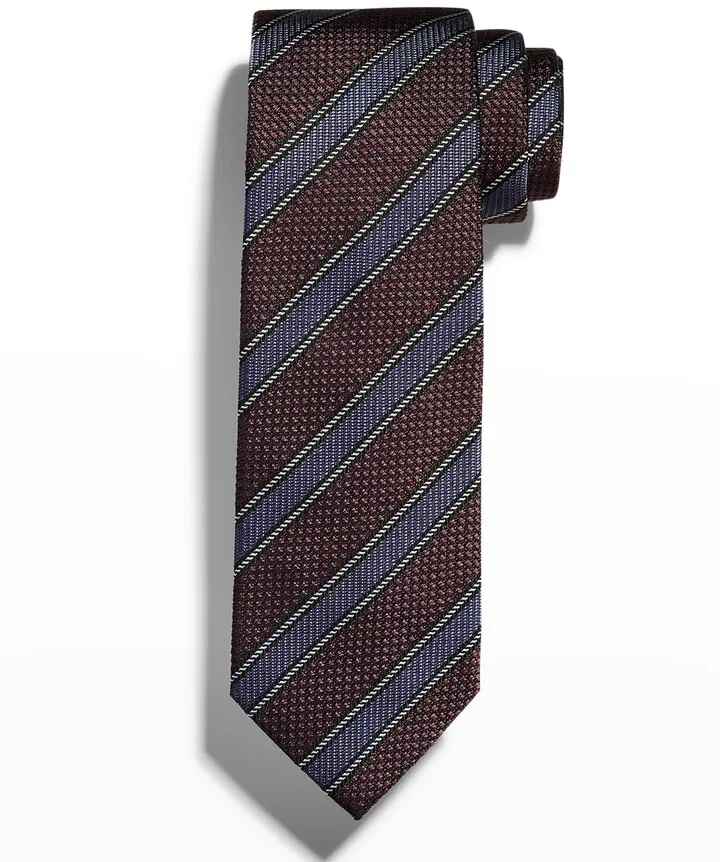 Men's Silk Jacquard Stripe Tie