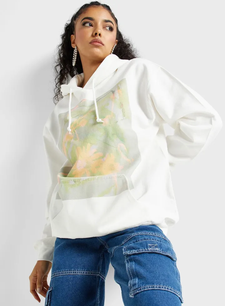 Graphic Knitted Hoodie