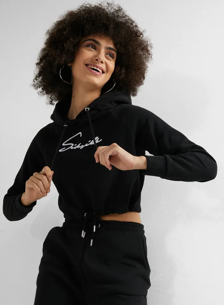 Essential Cropped Hoodie