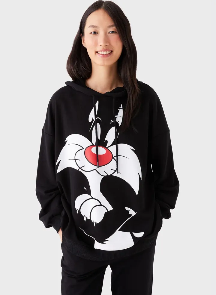 Warner Bros Print Hoodie