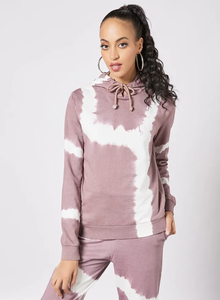 Tie-Dye Hoodie Purple