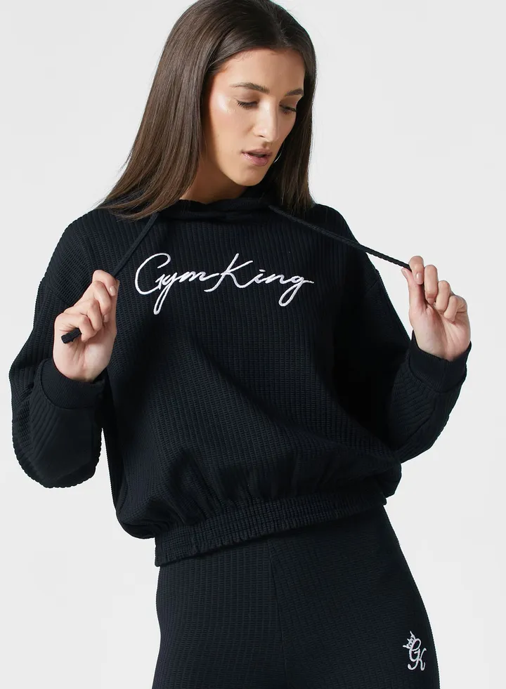 Waffle Knit Hoodie