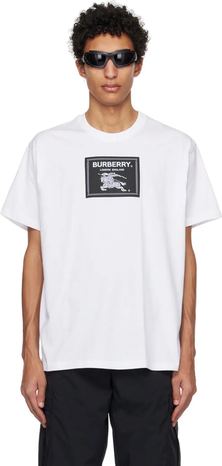 Burberry White Prorsum Label T-Shirt