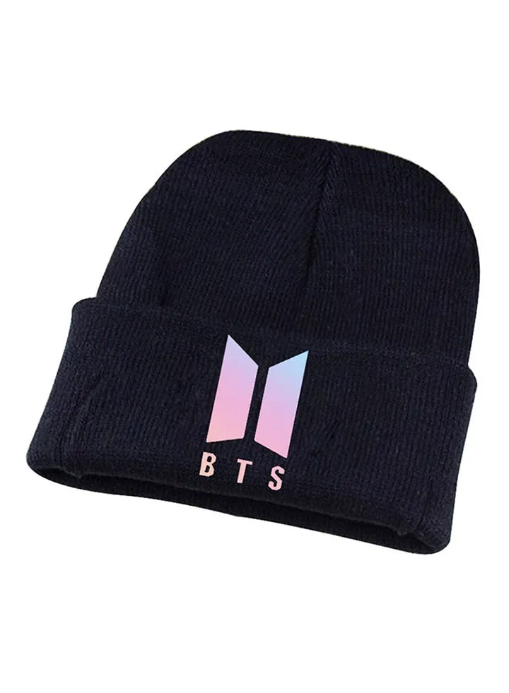 Knitted Acrylic Cap Black
