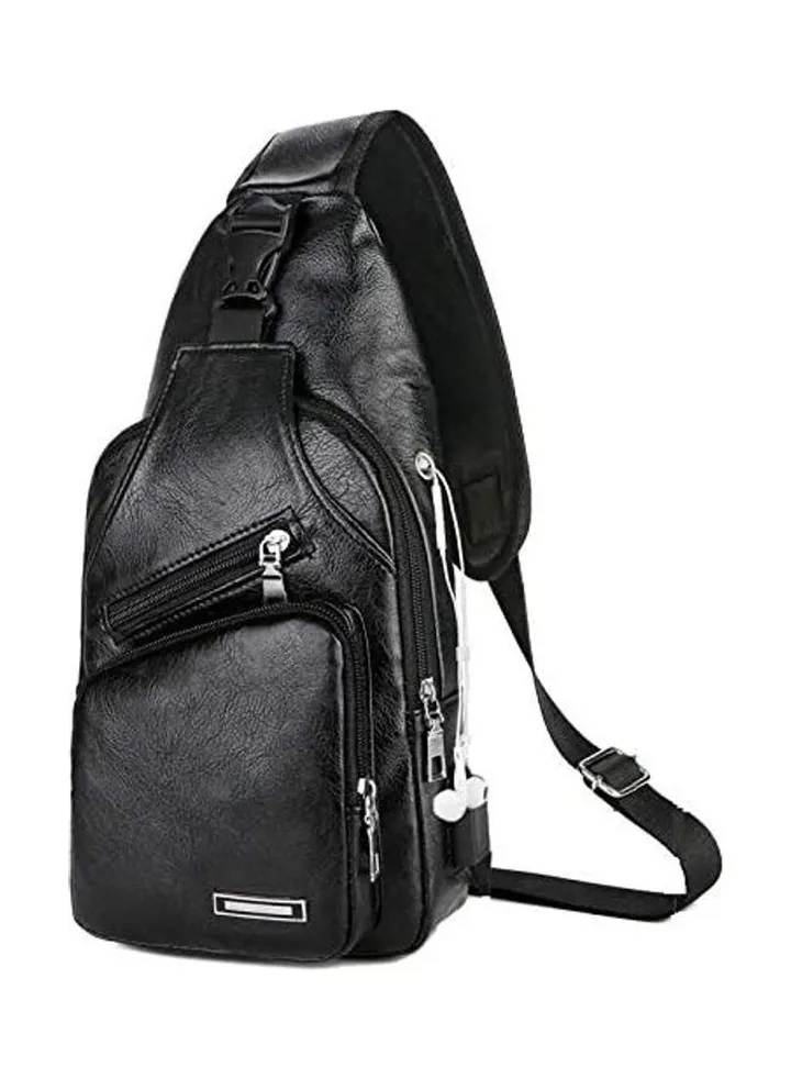 Outdoor Sports Casual Messenger Bag Black