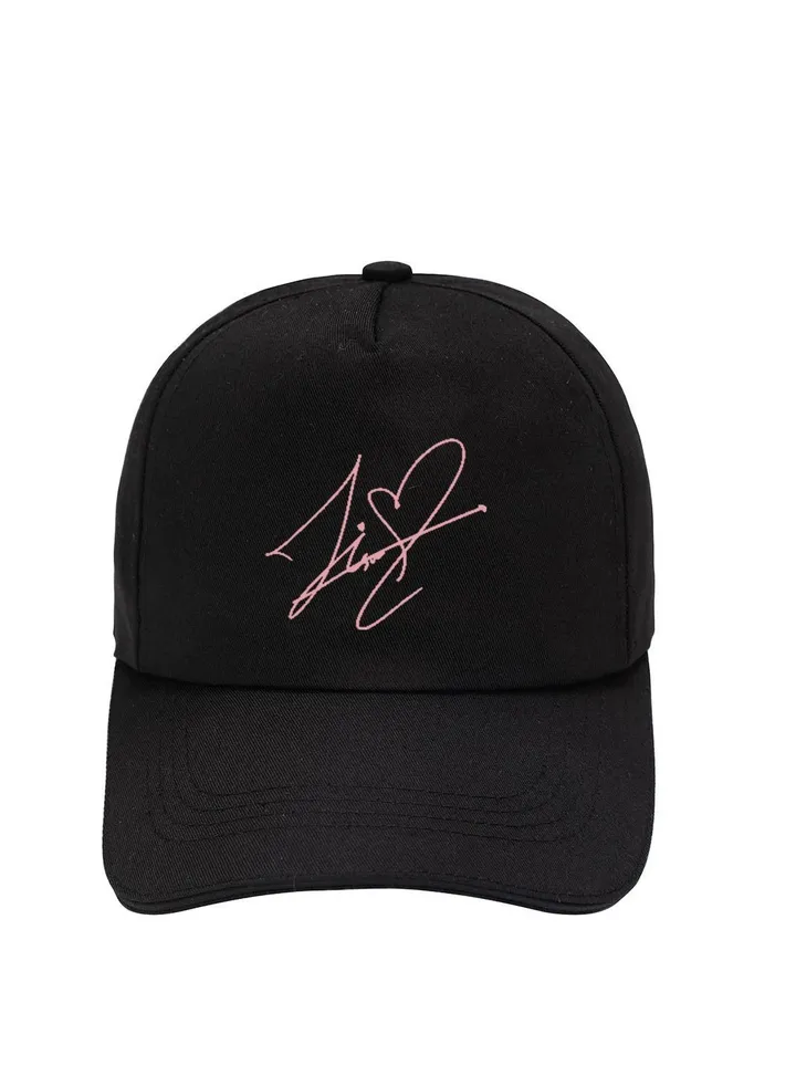 BTS Cotton Baseball Cap Black