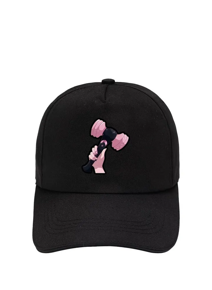 BTS Cotton Baseball Cap Black