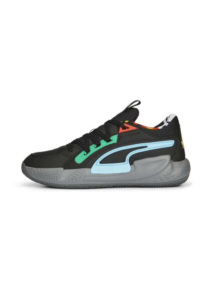 Court Rider Chaos Black Mens Low Top Basketball Shoes