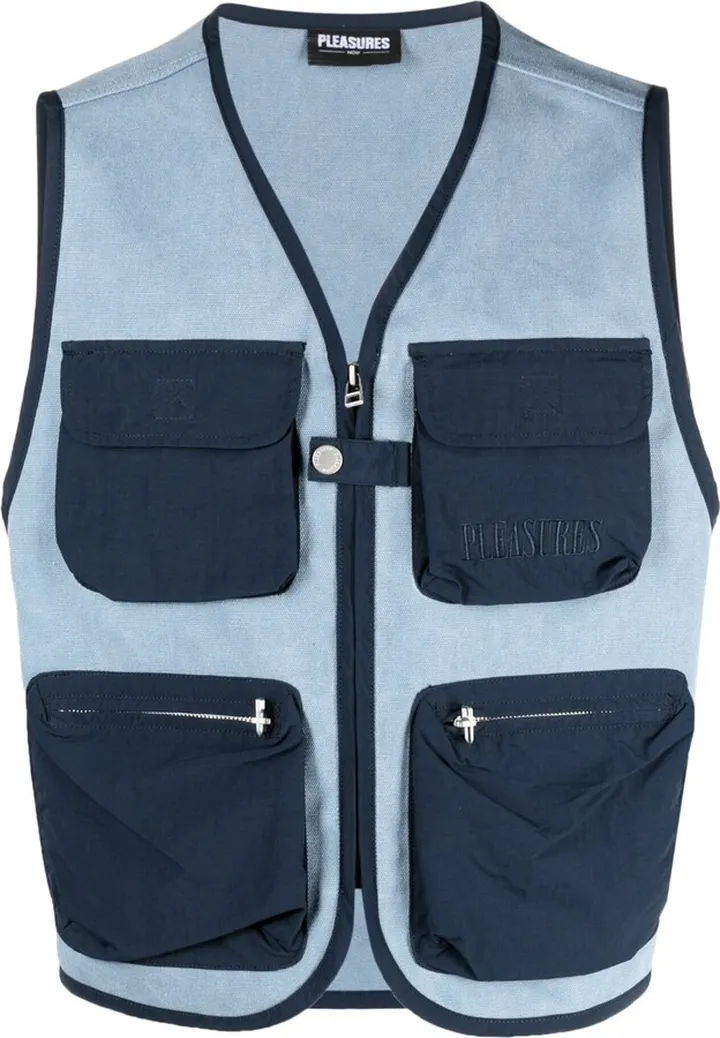 Logo-Embroidered Zip-Up Gilet