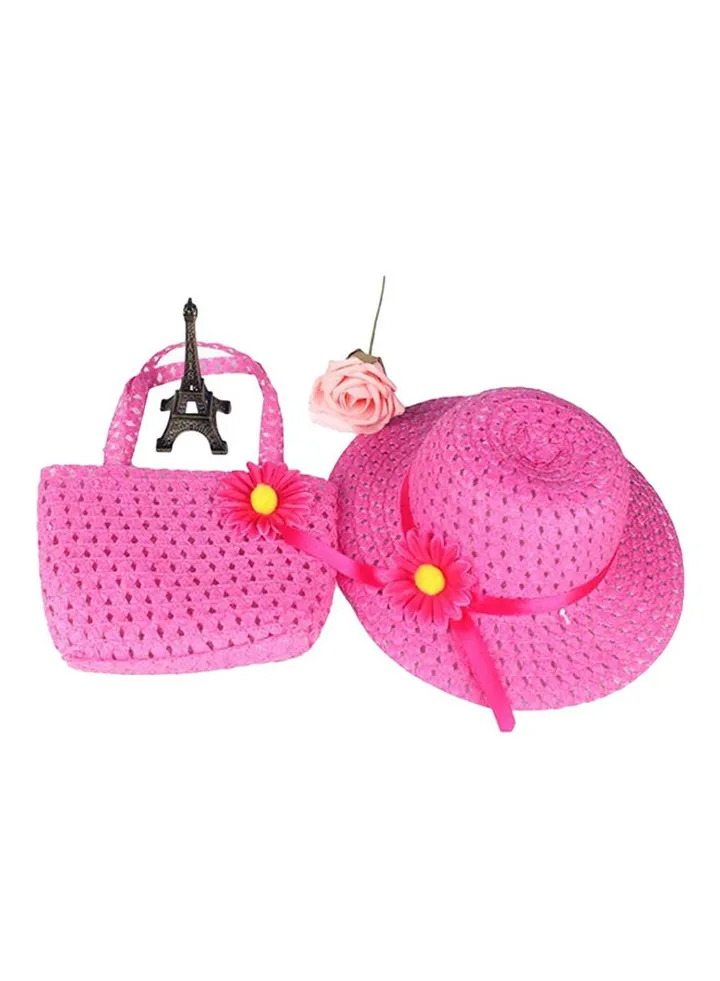 Little Princess Hat And Bag Set Pink