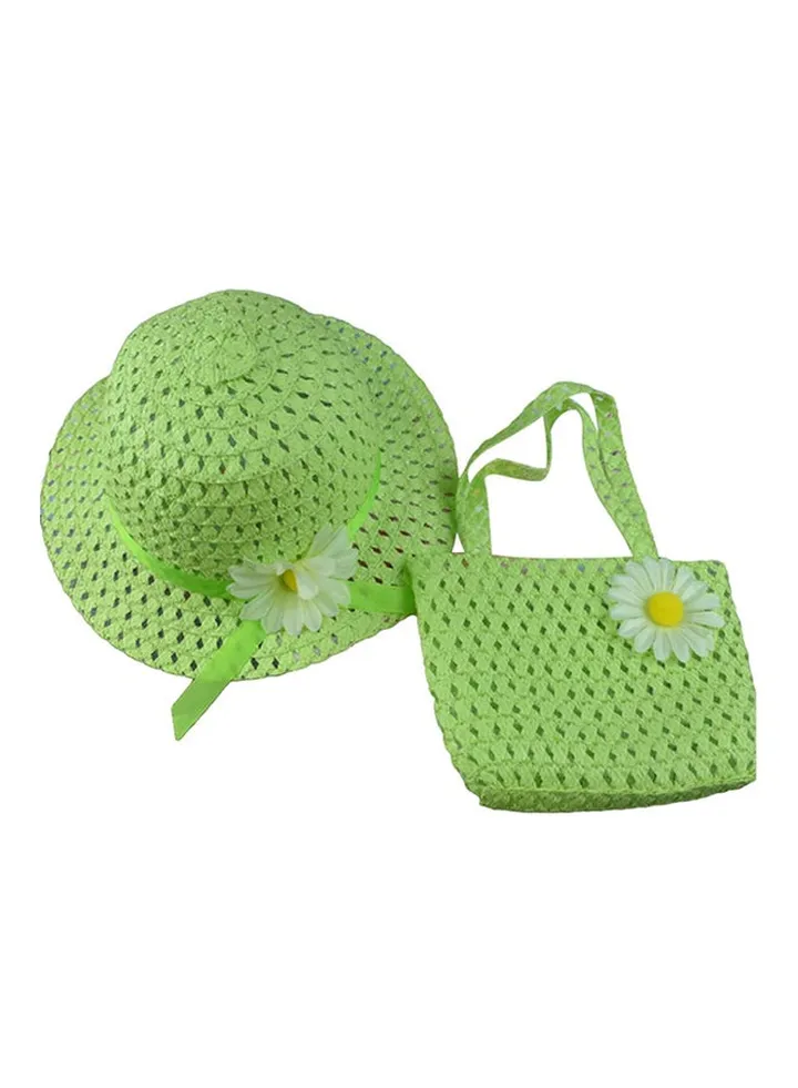 Little Princess Hat And Bag Set Green
