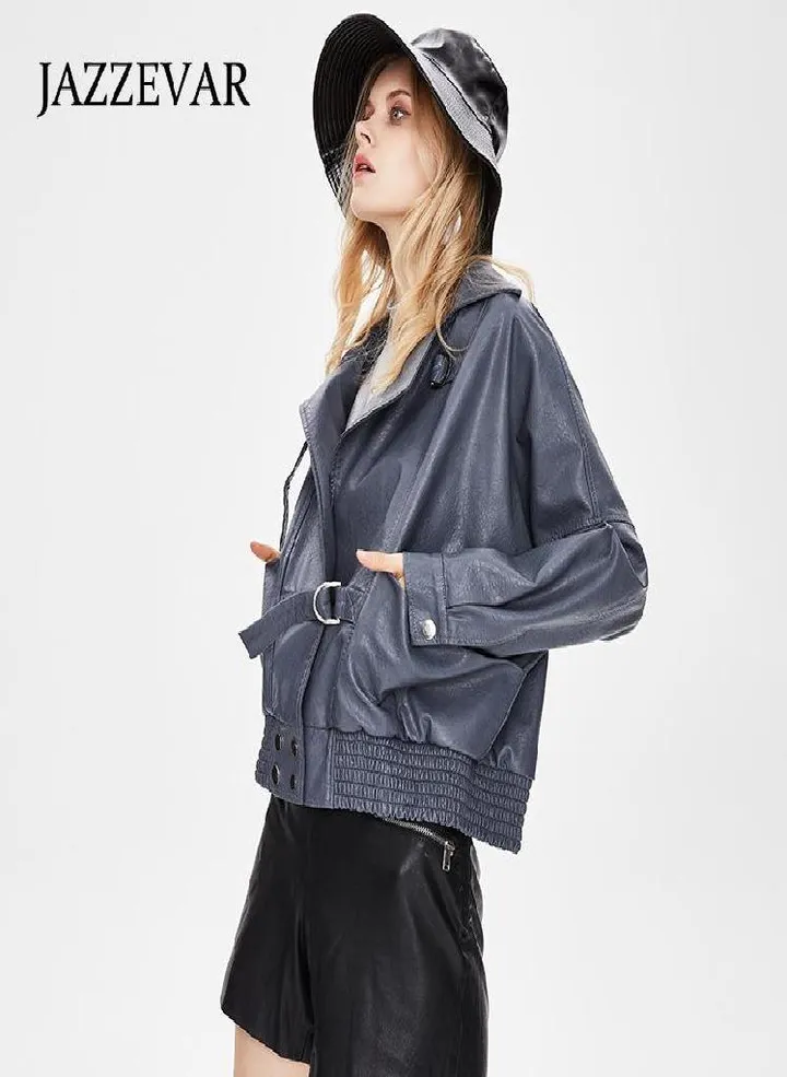Women's Jacket Leather Coat Fall Versatile Loose Silhouette Lazy Leather Coat