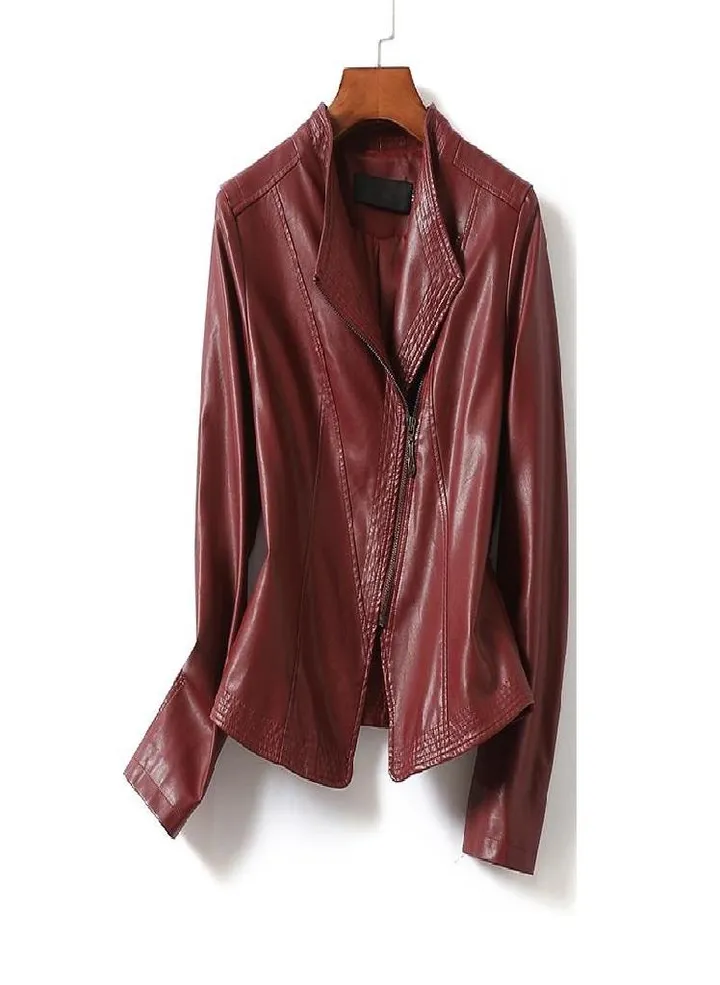 Genuine Leather Jacket Women 'S Short Slim Fit And Thin Temperament Sheepskin Women 'S Jacket Autumn And Winter Large Size Leather Jacket