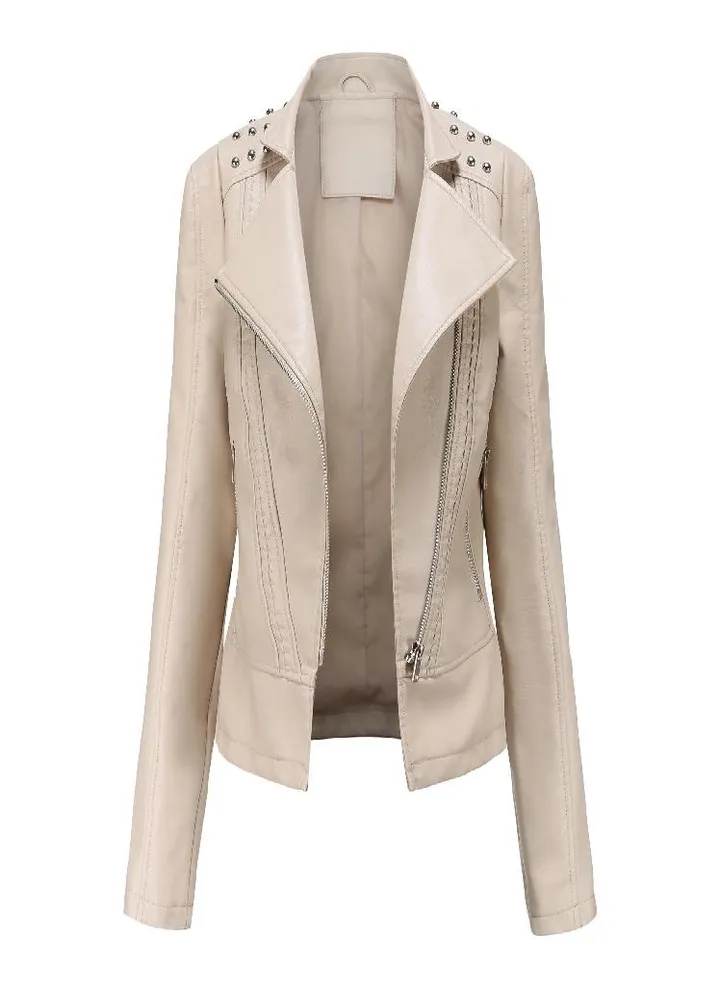 Women 'S Leather Jackets Women 'S Slim Fit Jackets Women 'S Motorcycle Clothing
