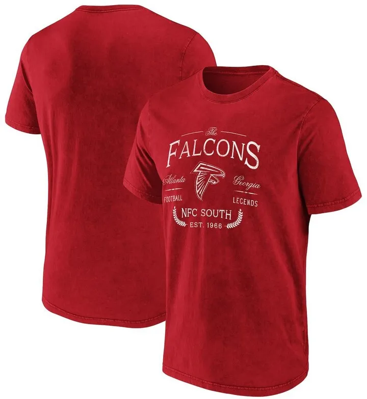Men's Nfl x Darius Rucker Collection by Fanatics Red Atlanta Falcons T-shirt