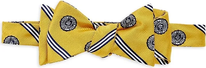 Notre Dame Striped Silk Self-Tie Bow Tie