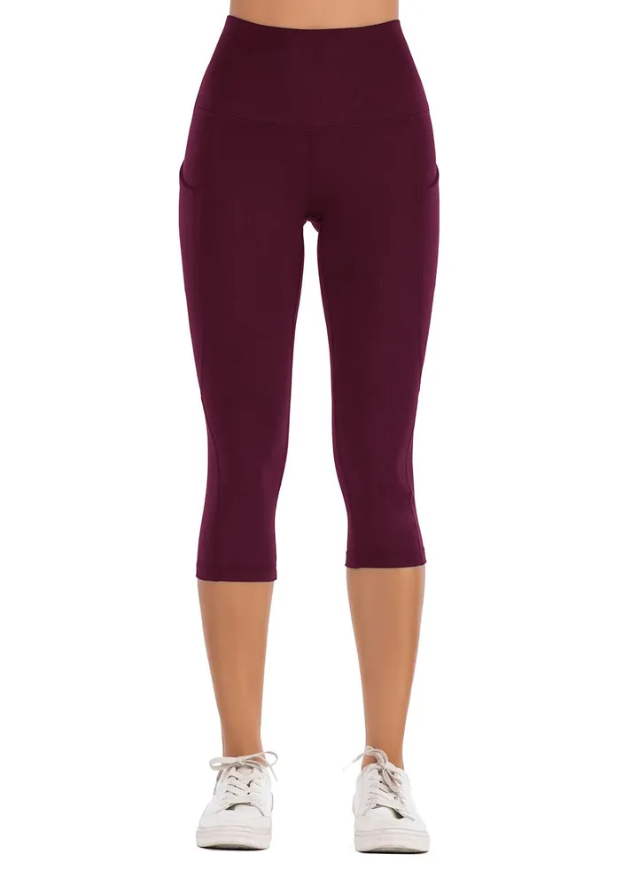 European and American yoga pants stretch tight waist Amazon fitness pants women's naked skin yoga pants