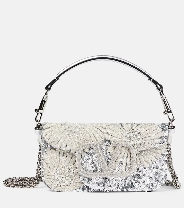 Loco Small embellished leather shoulder bag