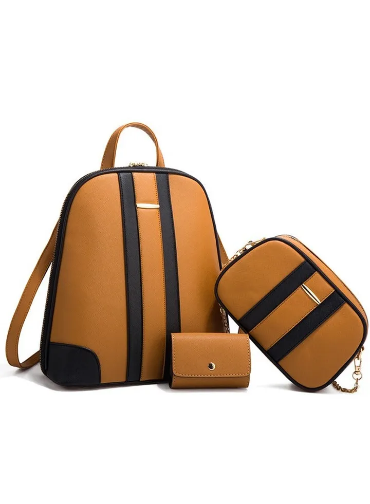 Trendy Simple Three Piece Backpack Set