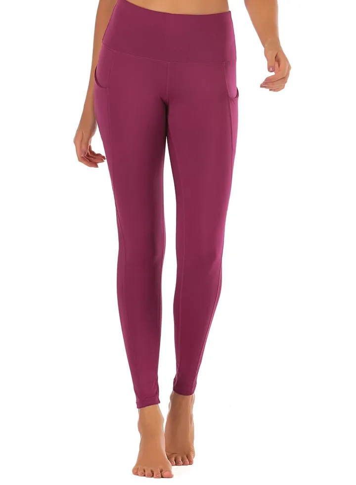 European and American yoga pants stretch tight waist Amazon fitness pants women's naked skin yoga pants