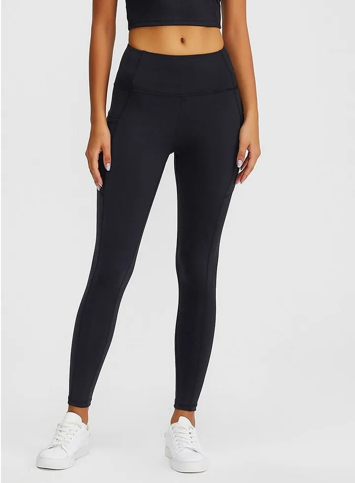 Solid Stretch Yogo Pants Black
