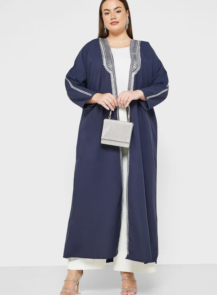 Embellished Hem Detail Abaya