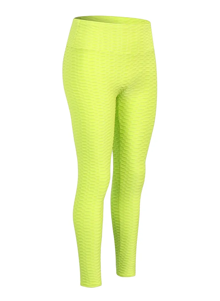 Women Quick Dry Breathable Elastic Trousers Yellow