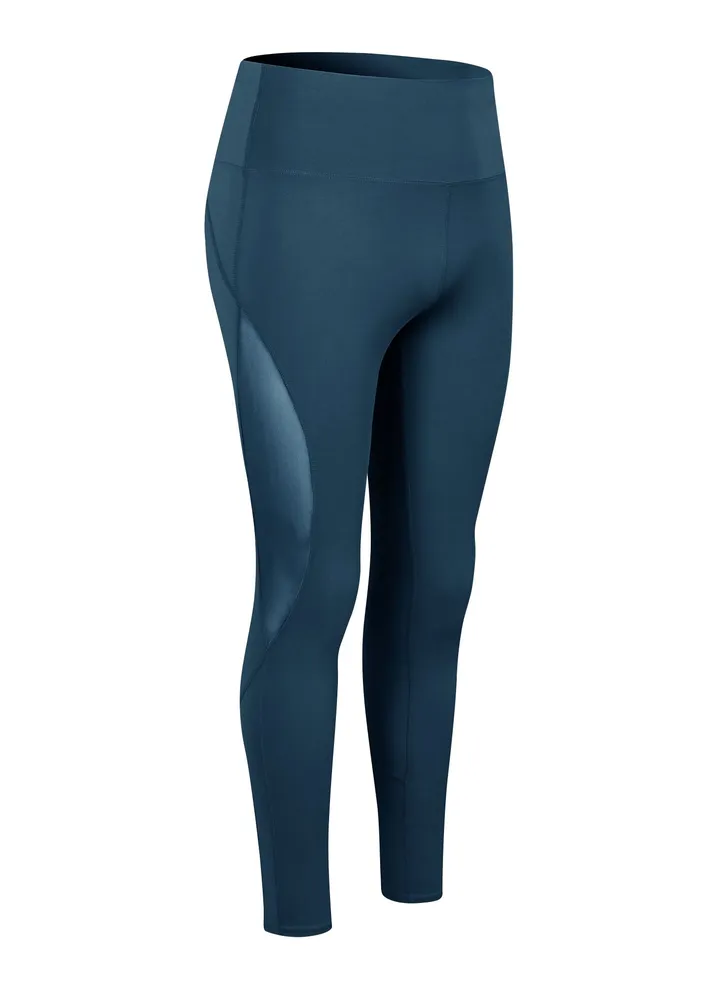 Women Quick Dry Breathable Elastic Trousers Blue