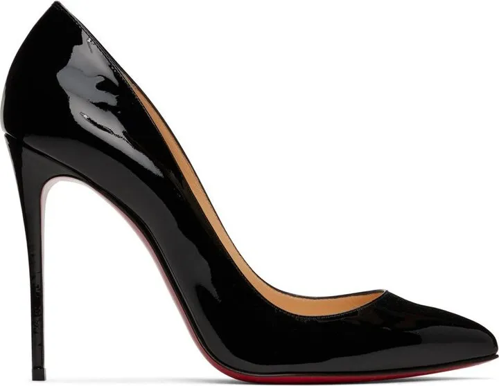 Christian Louboutin Black Pigalle Follies 100 Heels