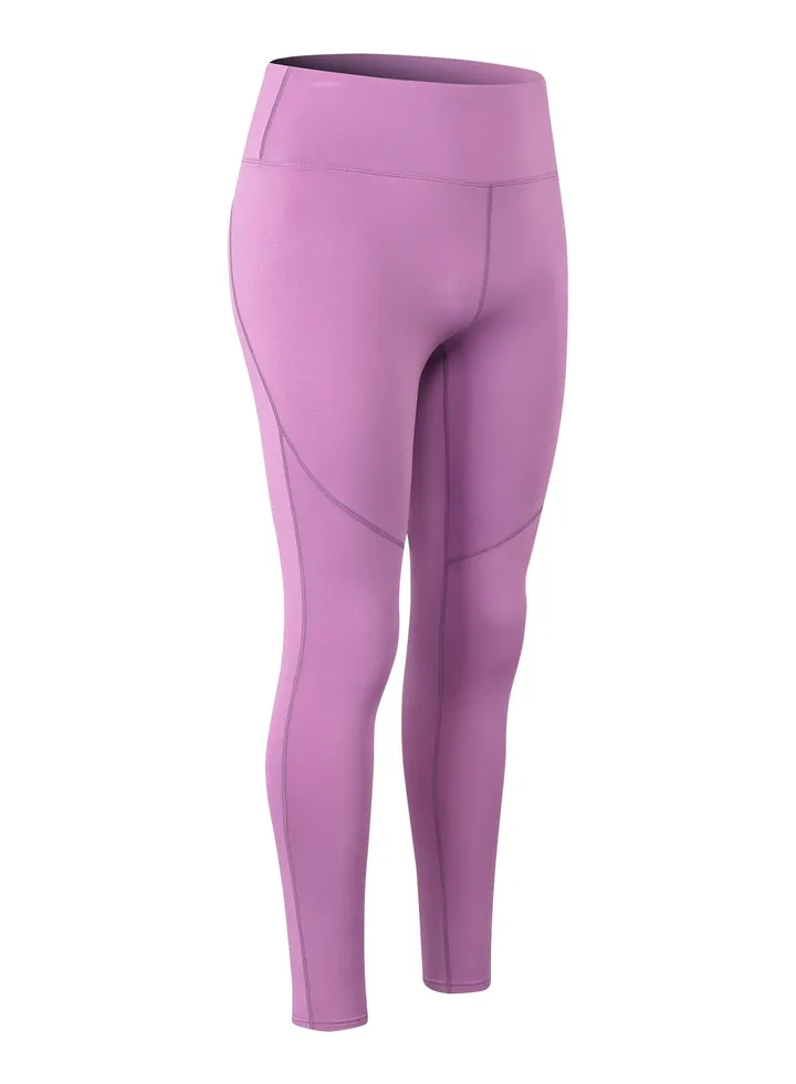 Women Quick Dry Breathable Elastic Pants Purple