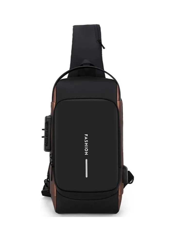 New Sling Bag Travel Shoulder Bag Waterproof Sports Chest Bag Anti-theft Crossbody Bag for Men USB Charging bolso para hombre