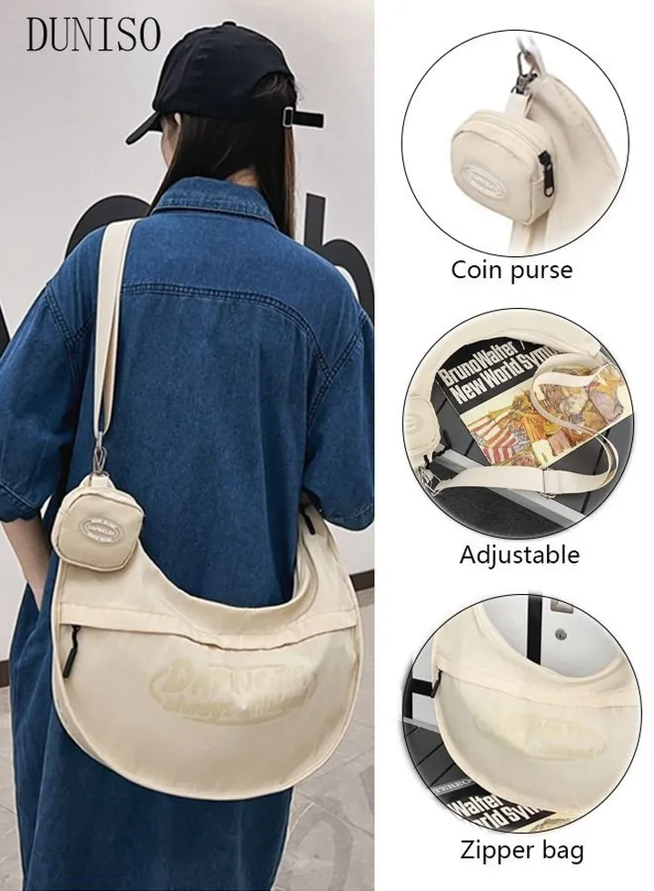 Fashionable Sling Bag Crossbody Bag for Men and Women Waterproof Sling Backpack Hiking Daypack Multipurpose Anti-theft Cross Body Chest Bag for Out door Sports