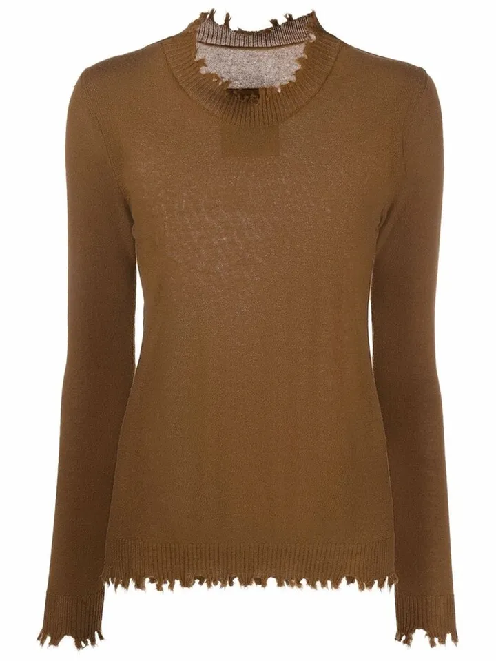Long-Sleeve Knitted Top