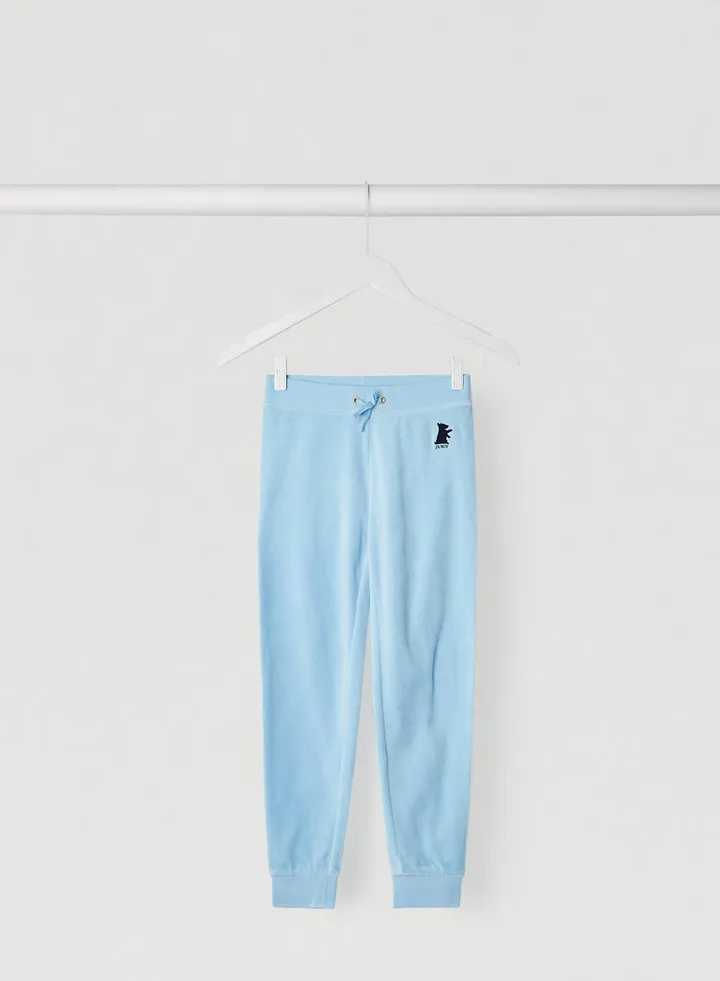 Teen Velour Sweatpants Blue