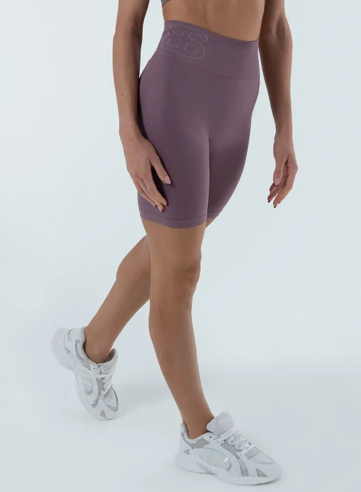 Turkiye Nylon Women High Waisted Biker Shorts Sport Legging Shorts Workout Cycling Athletic Running Yoga Gym Volleyball for Ladies with Tummy Control Purple Figs