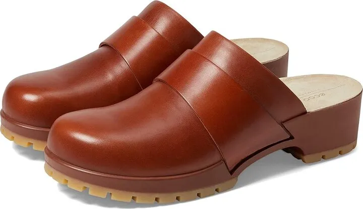 ECCO Comfort Clog (Cognac) Women's Shoes
