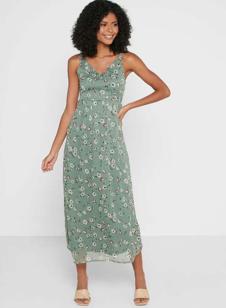 Cami Strap Printed Dress
