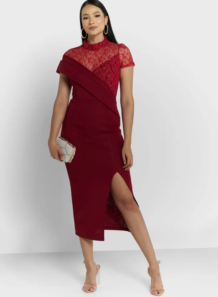 Lace Detail Bodycon Dress