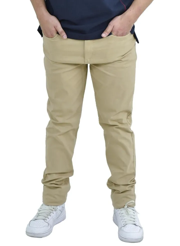Men's High Waist Khaki Pants